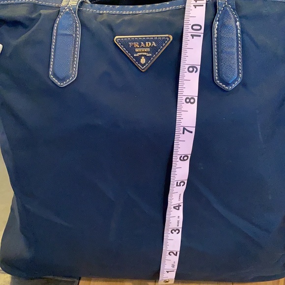Authentic PRADA Tote Navy Bag - Picture 7 of 14